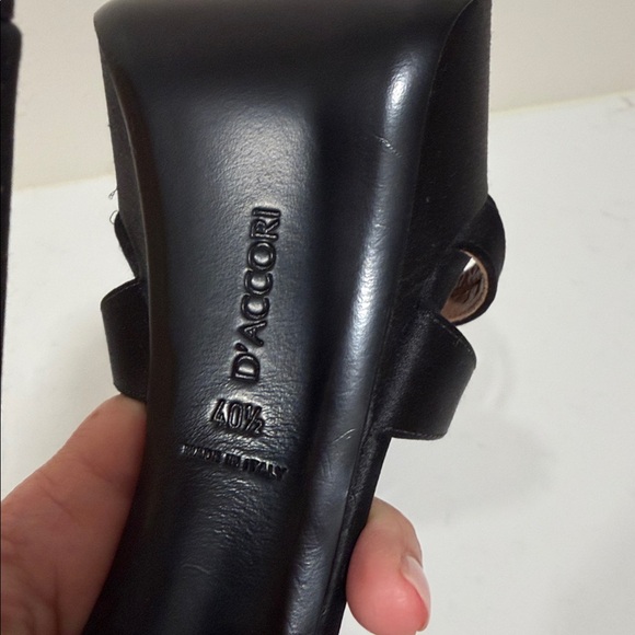 $1195 D'Accori Sienna Satin Platform Mule Size 40.5 - Picture 8 of 10